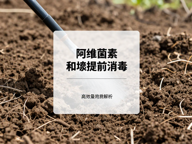 土壤处理阶段的施用时机与混配逻辑