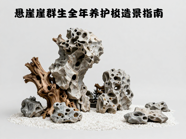枯木与山石造景技法
