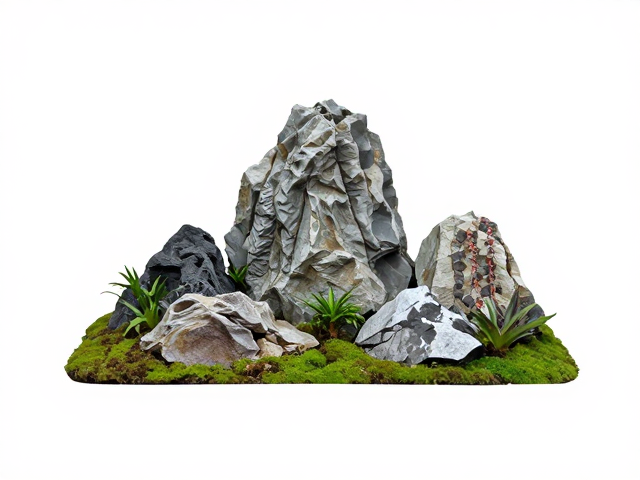 自然山石风桌面迷你造景方案，叶片定期检查指南