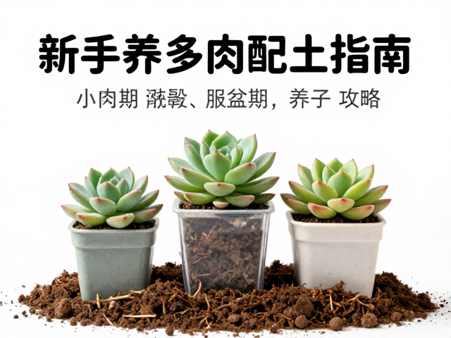 新手养多肉配土指南，小盆景摆放与服盆期养护全攻略