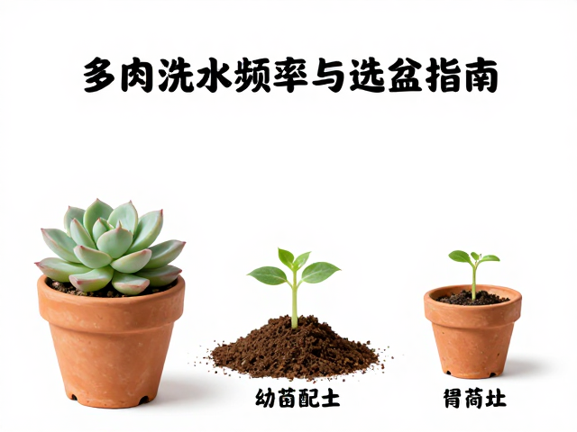 多肉夏天浇水频率与选盆指南，附幼苗配土方法全解析