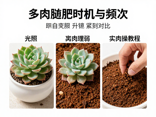 多肉施肥时机与频次，配合光照，颗粒土保肥弱，完整实操教程