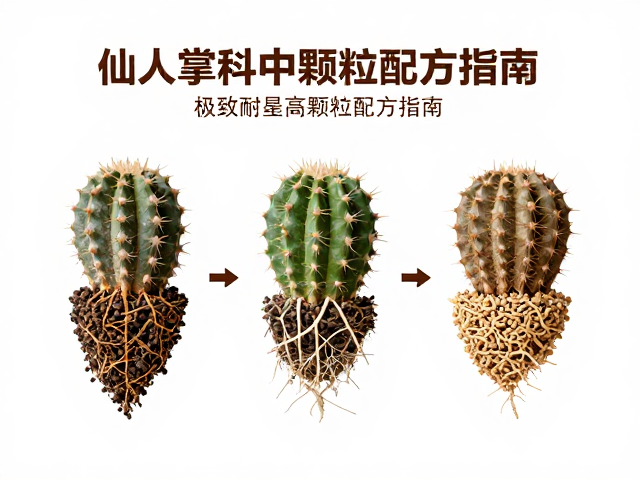新手通用，仙人掌科中颗粒配土法，极致耐旱高颗粒配方指南