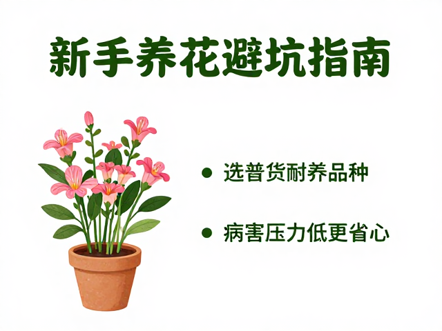 新手养花避坑指南，选普货耐养品种，病害压力低更省心