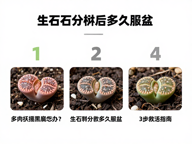 生石花分株后的服盆周期