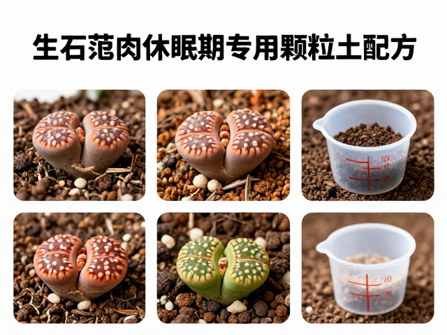 生石花肉锥休眠期专用颗粒土配方，附量杯精准配比指南