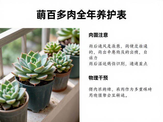 多肉植物常见病害识别与物理干预