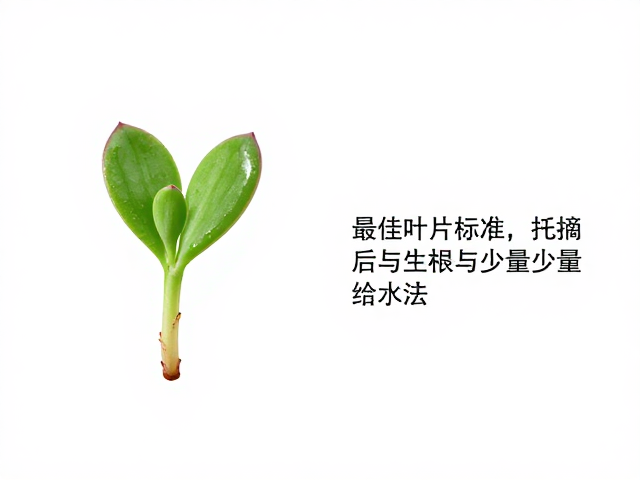 多肉叶插选叶技巧，最佳叶片标准、采摘与生根后少量给水法