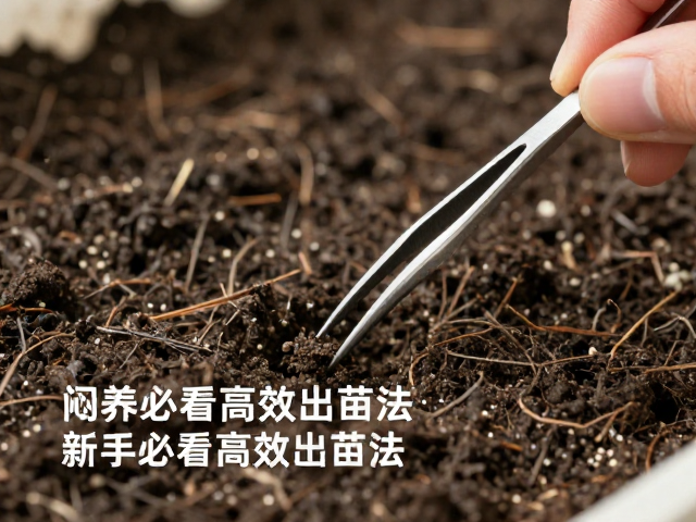 镊子播种批量繁殖实操，闷养保湿技巧，新手必看高效出苗法