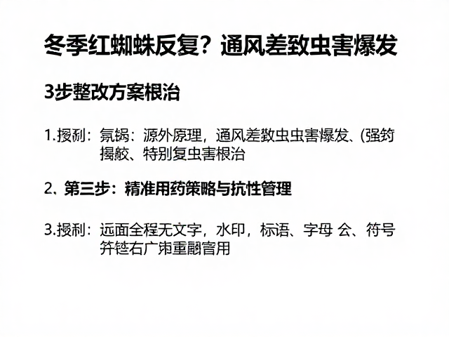 第三步：精准用药策略与抗性管理