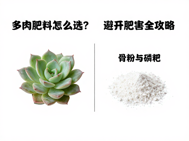 多肉肥料怎么选？骨粉与磷肥区别，避开肥害全攻略