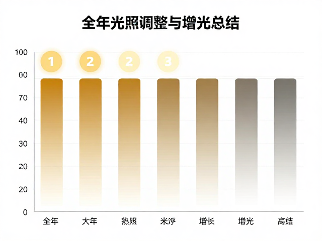 全年光照周期的动态调整策略