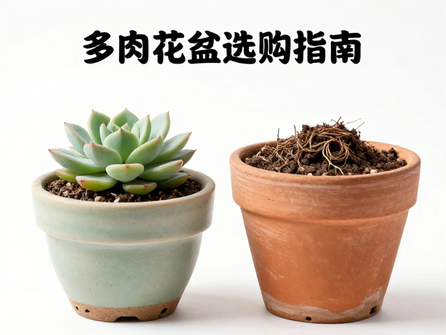 多肉花盆选购指南，根系弱选浅盆，垫网防漏土全解析