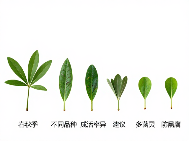 不同品种叶插成活率的生物学差异