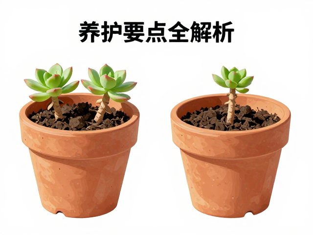 多肉砍头繁殖，分株后缓苗期如何选带排水孔花盆？养护要点全解析