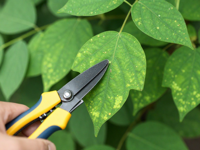 剪除病叶的操作规范与工具准备