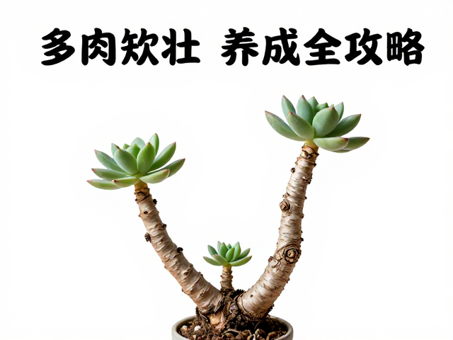 多肉砍头老桩造型修枝，控型矮壮养成全攻略