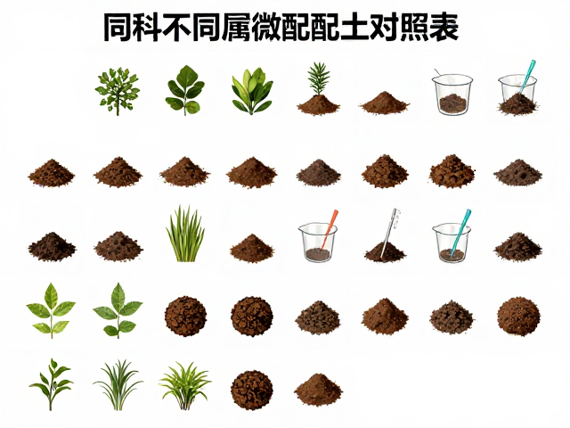 同科不同属微调配土对照表，冬季控水配土与量杯使用指南