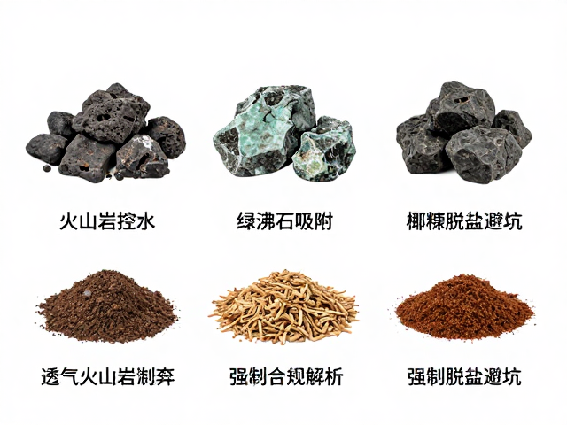 火山岩控水、绿沸石吸附、椰糠脱盐避坑，配土颗粒全解析