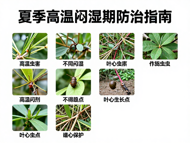 夏季高温闷湿期防治指南，不同虫害对应药剂与叶心生长点保护