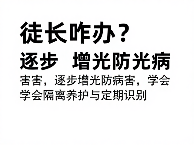 病害防控与隔离养护机制