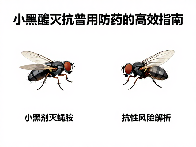 小黑飞用灭蝇胺，杀菌剂交替使用防抗药性高效指南