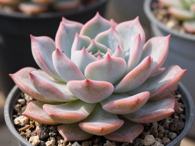 多肉老桩出状态核心，叶背泛粉秘诀，避开浓肥烧根难题
