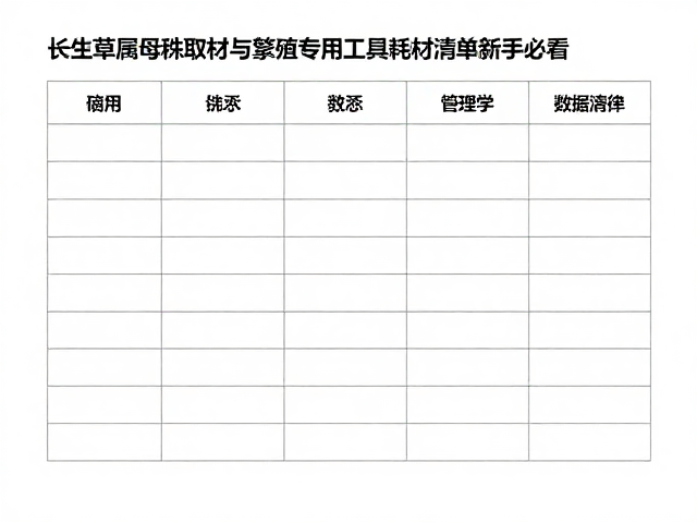 繁殖环境管理与数据记录