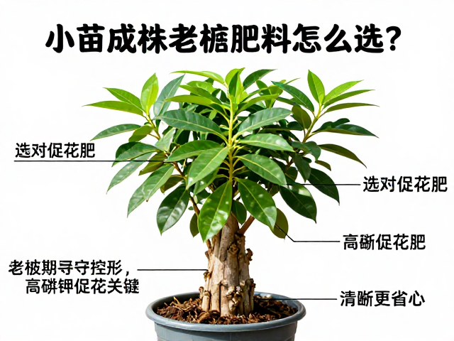老桩期讲究控形，高磷钾促花关键