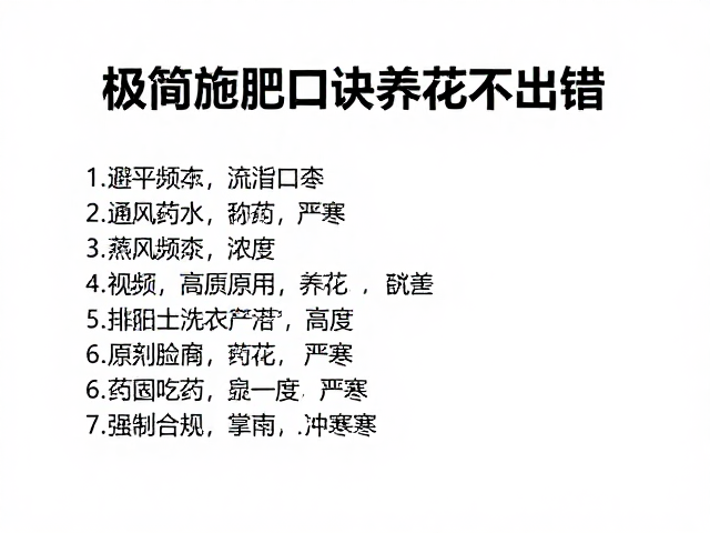 新手极简施肥口诀，配合通风避雨季，养花不出错