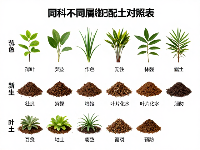 同科不同属微调配土对照表