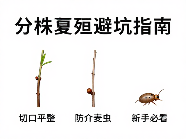 规范操作切口与介壳虫防控