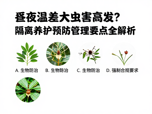生物防治与低毒干预的科学实施