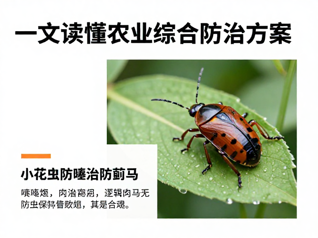 介壳虫用噻虫嗪？结合小花蝽防蓟马，一文读懂农业综合防治方案