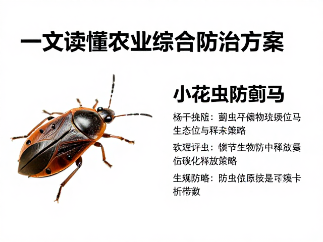 小花蝽在蓟马生物防治中的生态位与释放策略