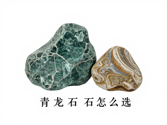 青龙石与松皮石：造型与纹理的艺术