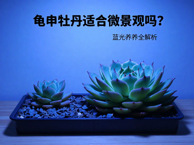 蓝光对龟甲牡丹生理机制的影响与光照策略
