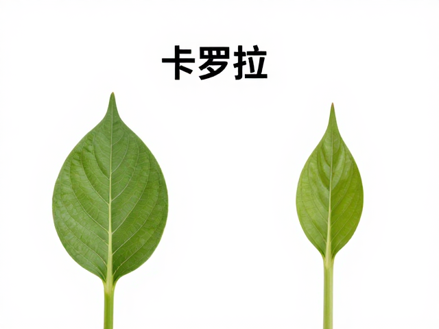 叶尖形态的特征差异