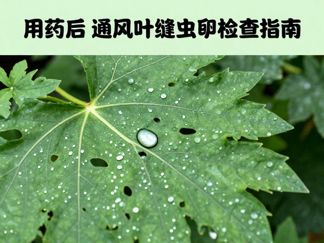 药剂残留管理与植物生理恢复