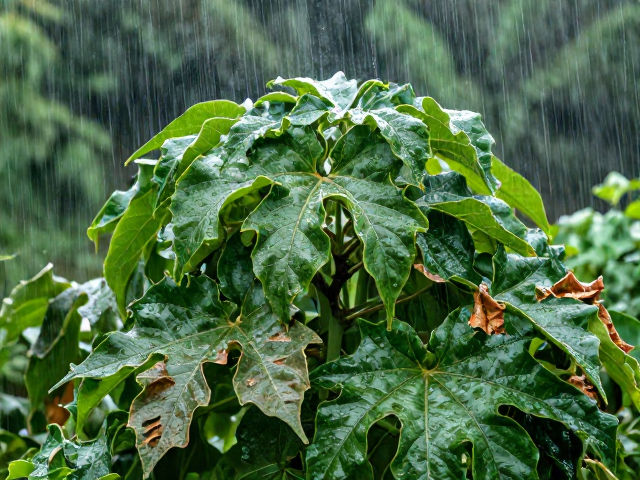 雨季群生植物养护，加强通风与摘除老叶的常见问题解决方案