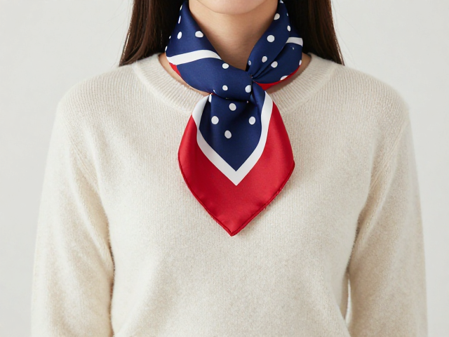 通勤方巾怎么搭?年轻时尚女性的针织衫高级感穿搭指南