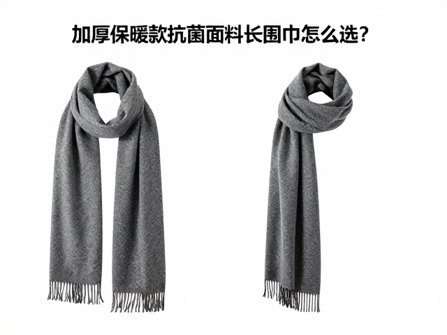 加厚保暖款抗菌面料长围巾怎么选?看成分标识避坑指南