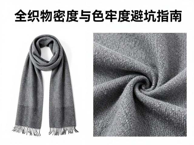 全羊毛加厚长巾怎么选？看织物密度与色牢度避坑指南