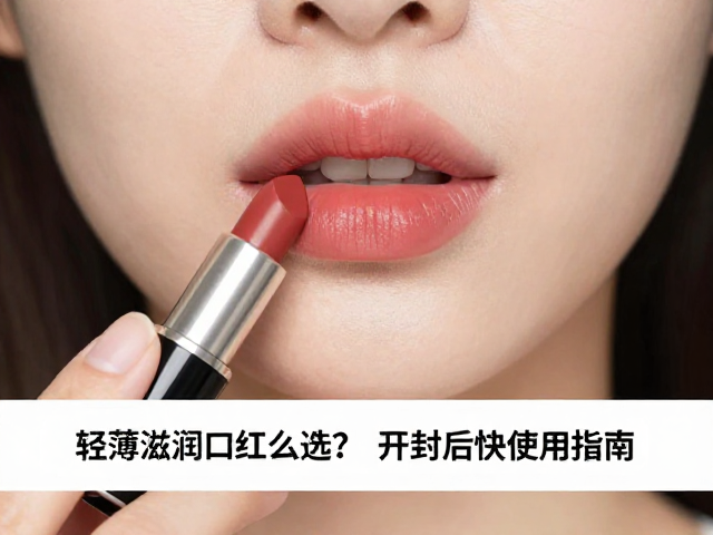 修饰唇纹的预处理与涂抹手法