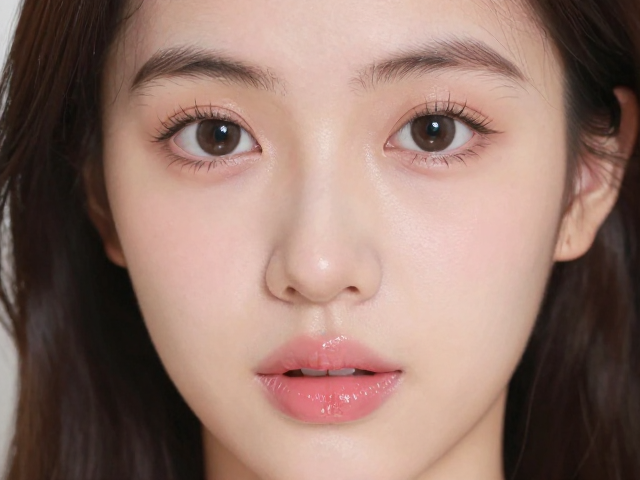 春夏清透妆教程,薄涂镜面口红,一秒打造少女减龄妆感