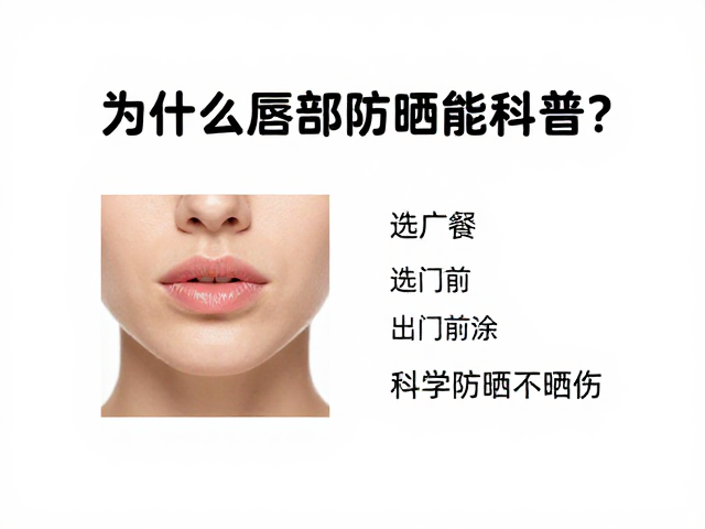 唇部防晒成分科普，选广谱，出门前涂，科学防晒不晒伤