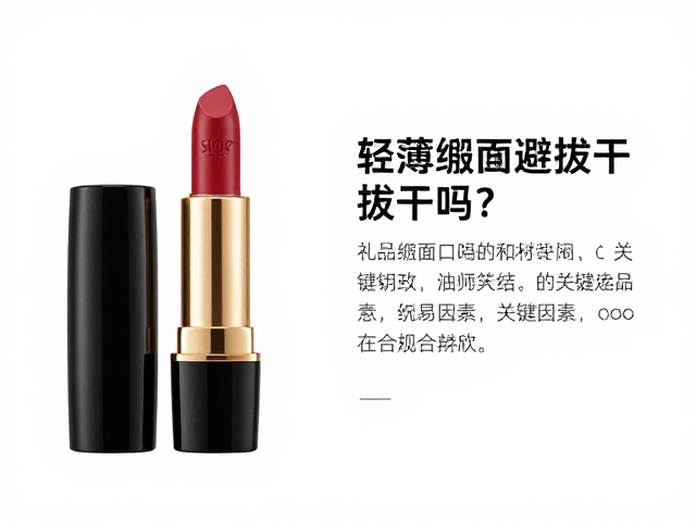 轻薄缎面口红的质地特性解析