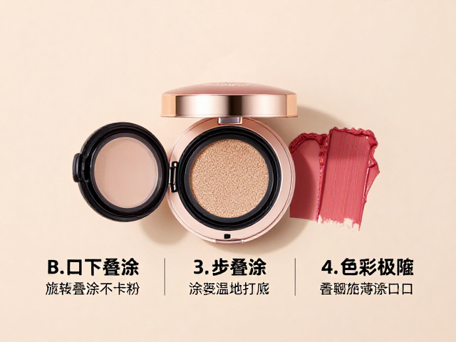 旋转气垫口红的质地特性与打底逻辑