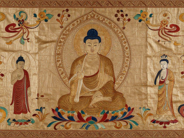 魏晋南北朝刺绣，丝路纹样与佛像艺术的交融设计