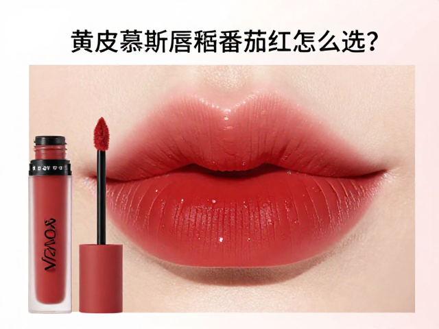 黄皮慕斯唇泥番茄红怎么选？搭配散粉定妆，持妆更高级